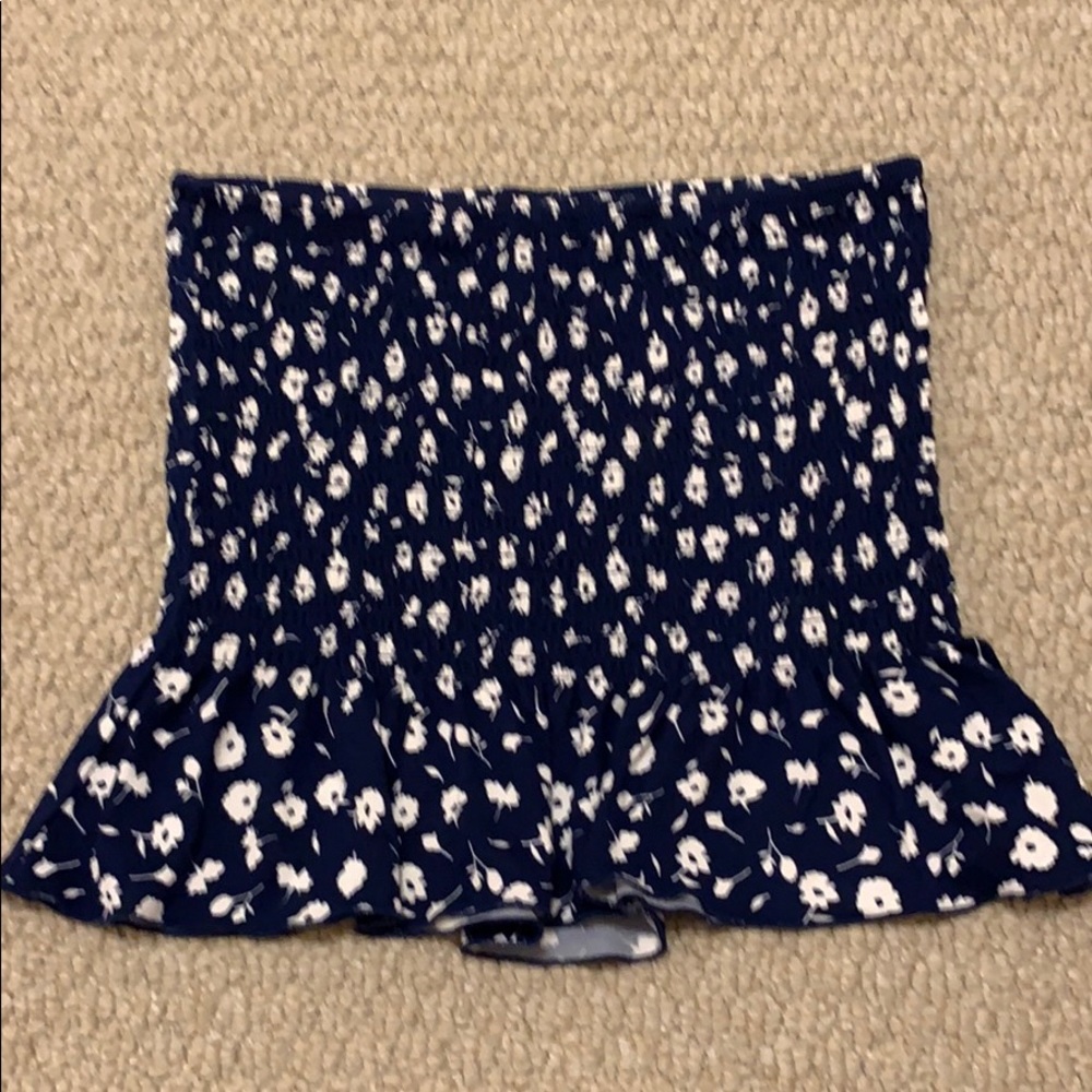 Tube top with flare bottom
